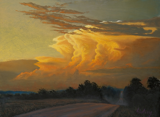 After the Deluge pastel painting by John Hulsey